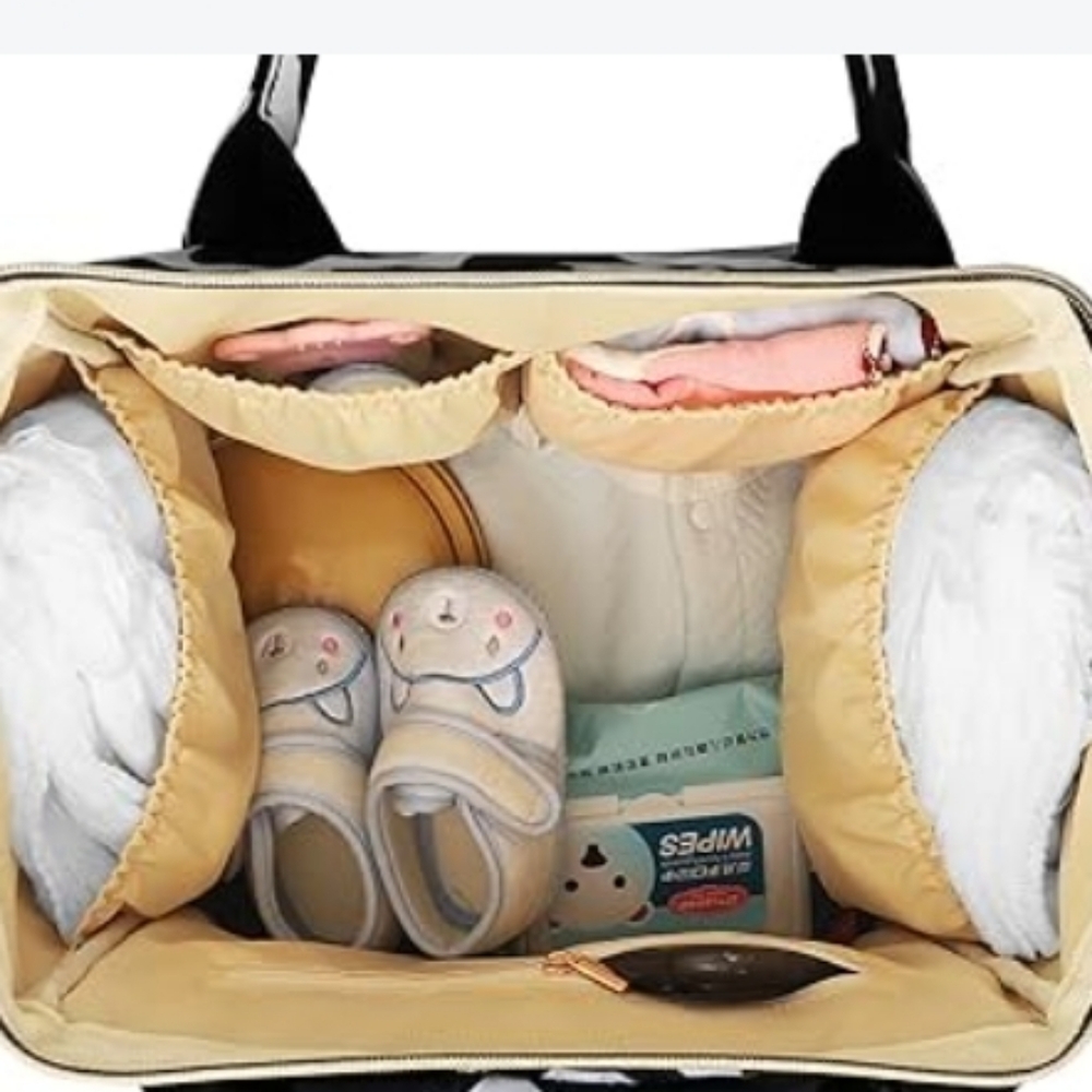 Zounich Multipocket Diaper Bag (Orange/Grey) A- - Picture 10 of 11